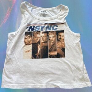 NSYNC Women's Graphic White Tank Top